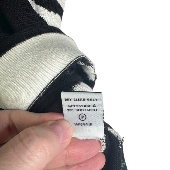 Diane von Furstenberg Chioma Intarsia Knit Dress Size Small Retro Floral Printed - Picture 11 of 16